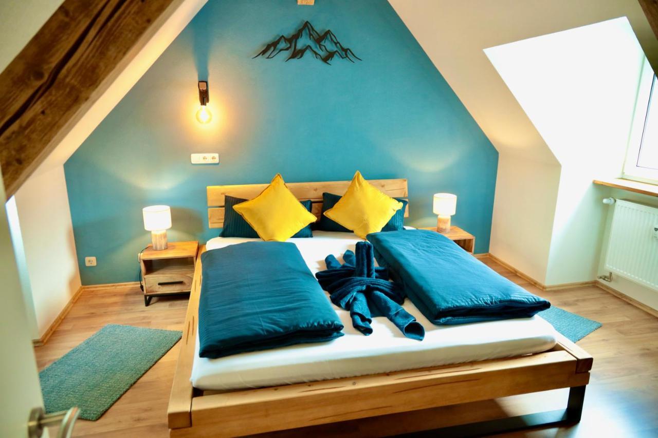 Ferienhaus Bergauszeit In Der Alten Post Nesselwang Exteriör bild